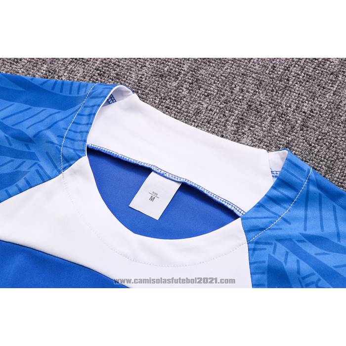 Fato de Treino Franca Manga Curta 2022-2023 Azul - Calcas Curta